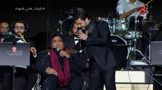 أحمد عدوية ومصطفى حجاج في ليلة هاني شنودة