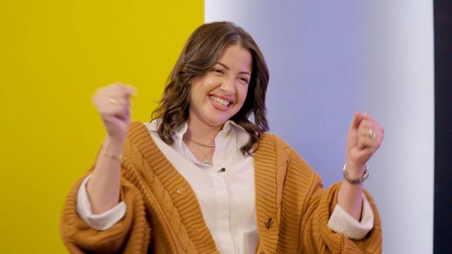 منى فاروق مذيعة لأول مرة في Eye See