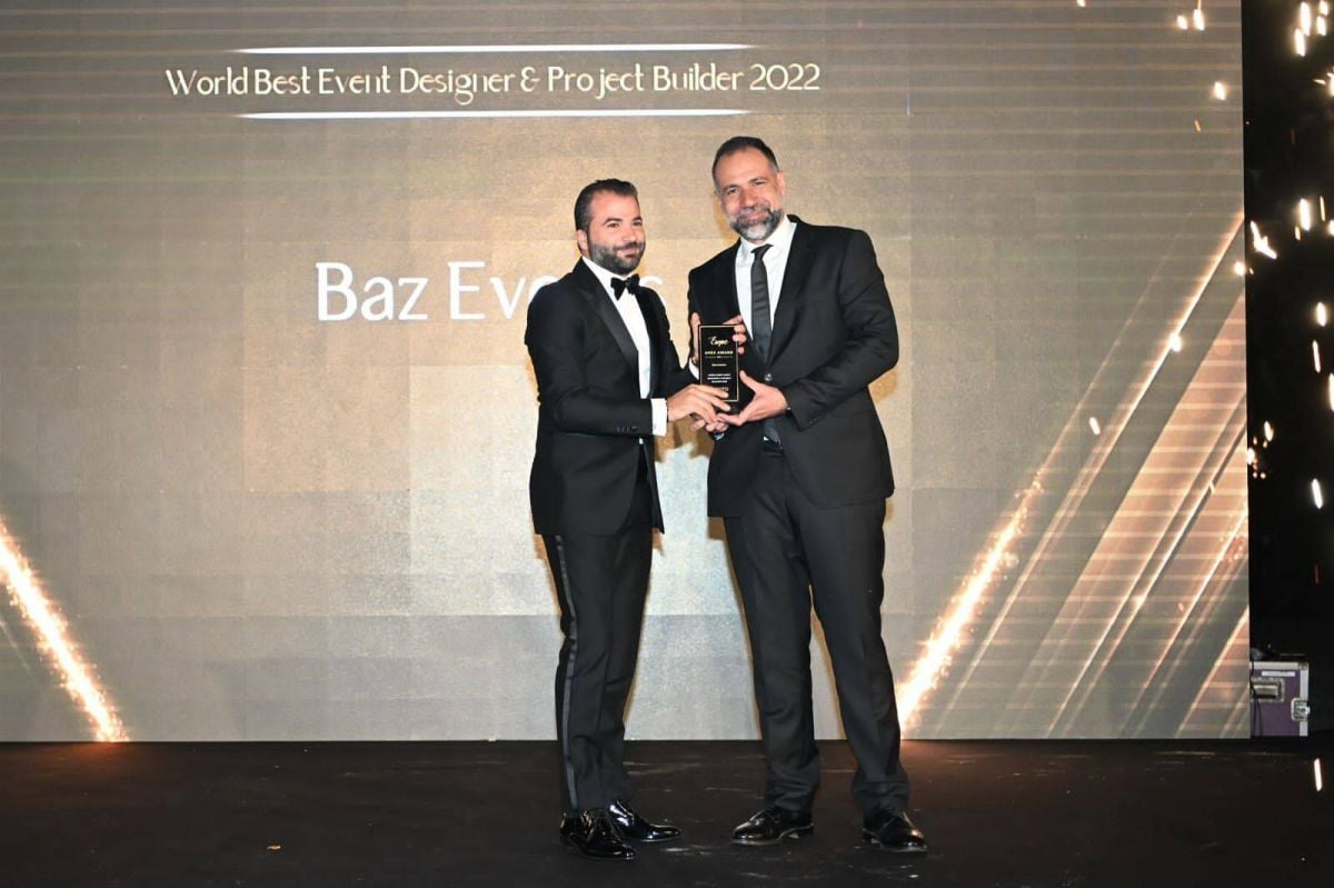 بالصور - اللبناني وليد باز يحصد جائزة أفضل مصمّم حفلات ومناسبات في العالم