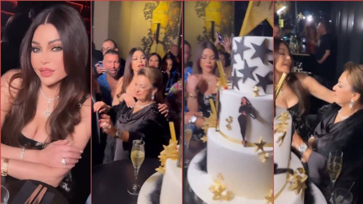 بالفيديو - هيفاء وهبي ووالدتها ترقصان في عيد ميلادها