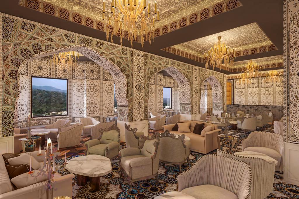 Anantara Jaipur Hotel lounge rendering