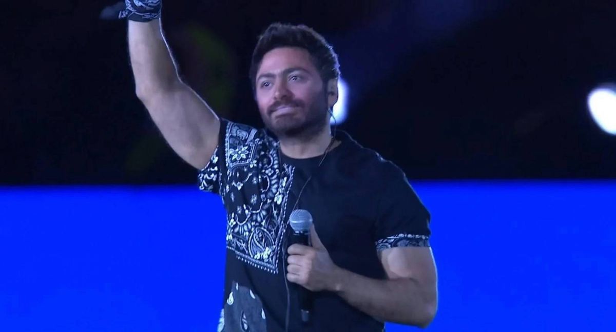 بالفيديو - في ظهوره الأول بعد الطلاق.. تامر حسني يتألق في 