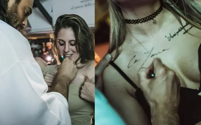 جان يامان يثير الجدل بالتوقيع على أجسام المعجبات