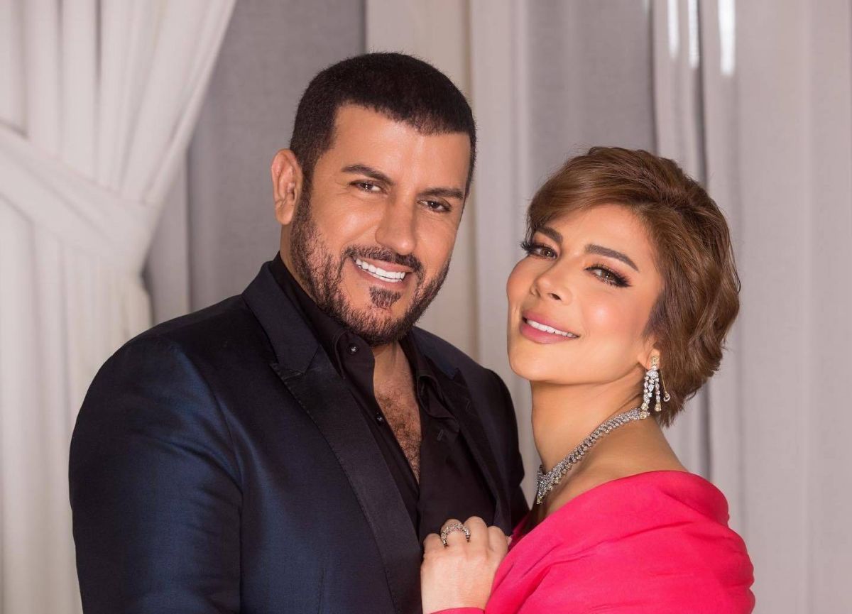 رسائل رومانسية بين أصالة وزوجها بمناسبة يوم ميلادها