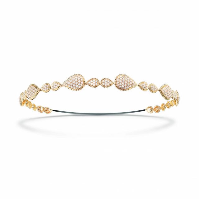 زينة للرأس Serpent Bohème من Boucheron من الذهب الأصفر المرصّع بالماس