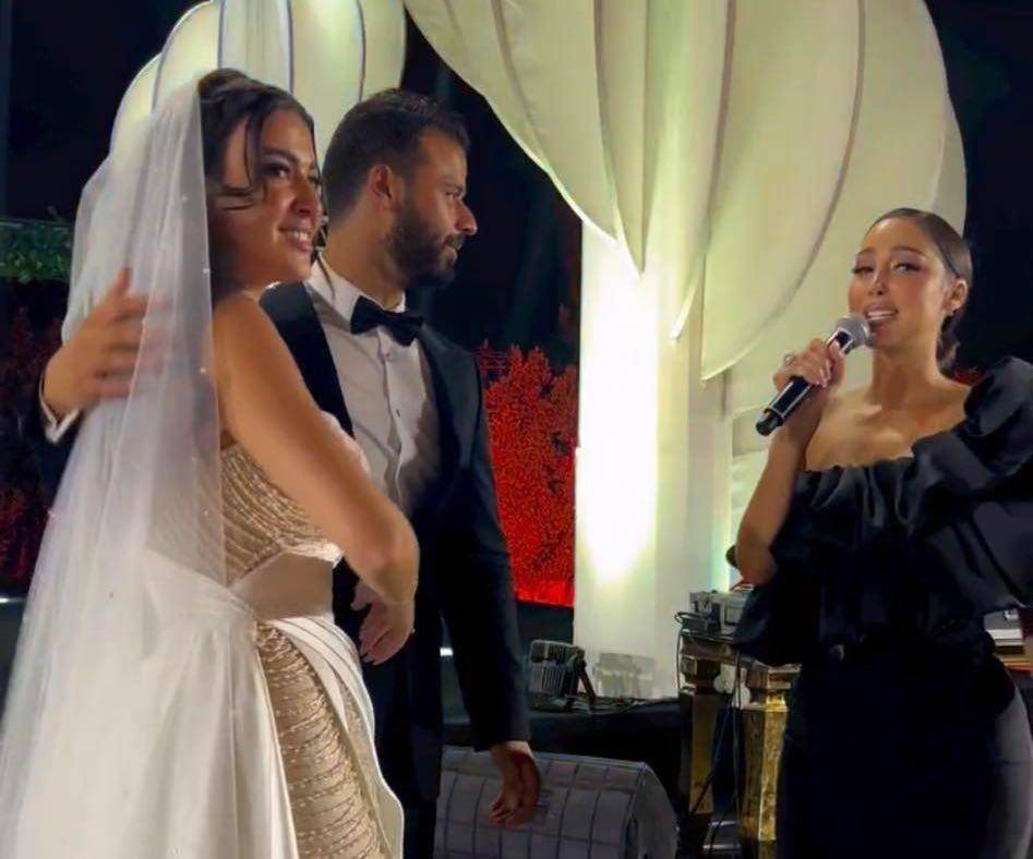 بسمة بوسيل في حفل زفاف ميرنا نور الدين