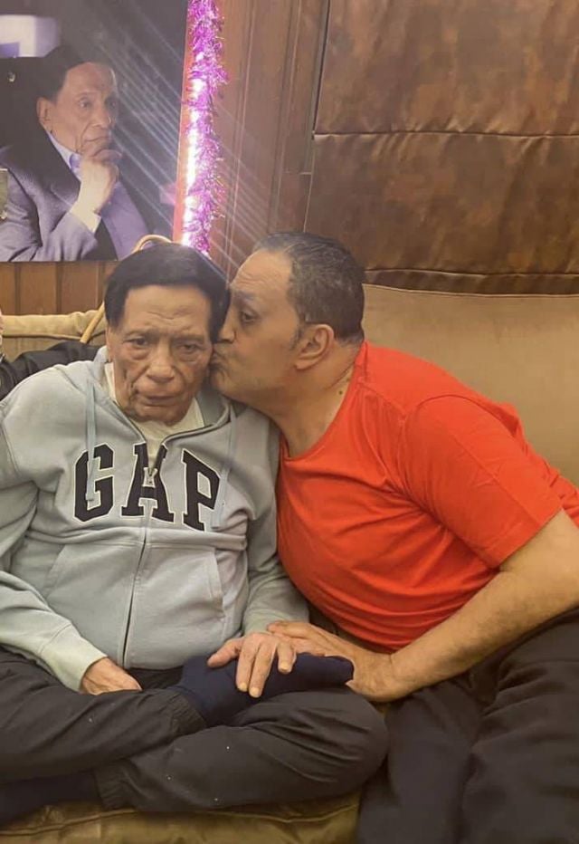 عادل إمام مع خالد سرحان