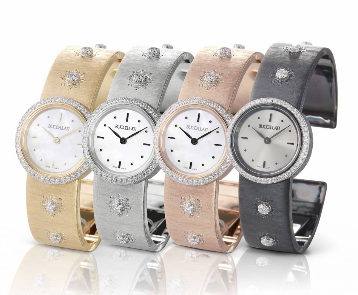 ساعات راقية بسوار مزخرف ومرصّع يدوياً BUCCELLATI MACRI CLASSICA