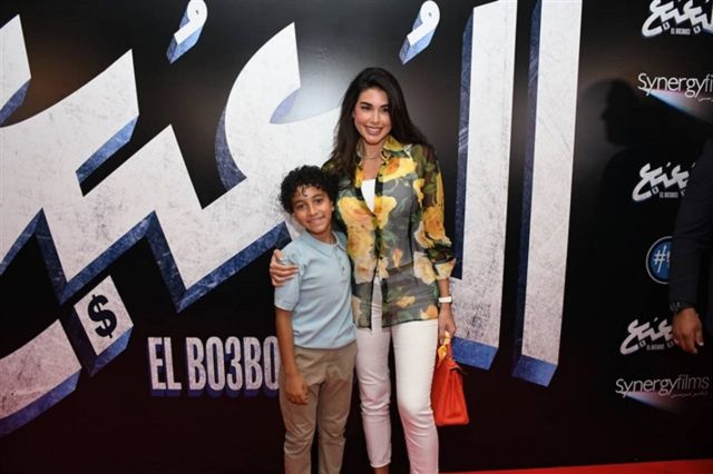 ياسمين صبري في العرض الخاص لفيلم البعبع