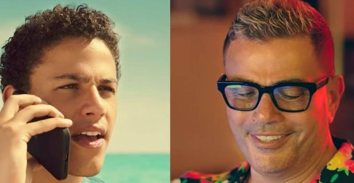 بالفيديو - عمرو دياب يفاجئ جمهوره بتعاونه مع نجله عبدالله بعد 14 عاماً