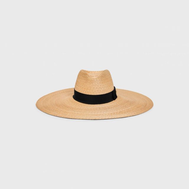 WIDE BRIMMED HAT IN NATURAL STRAW