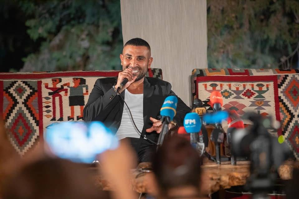 بالصور - أول تعليق من أحمد سعد على نجاح حفله في تونس