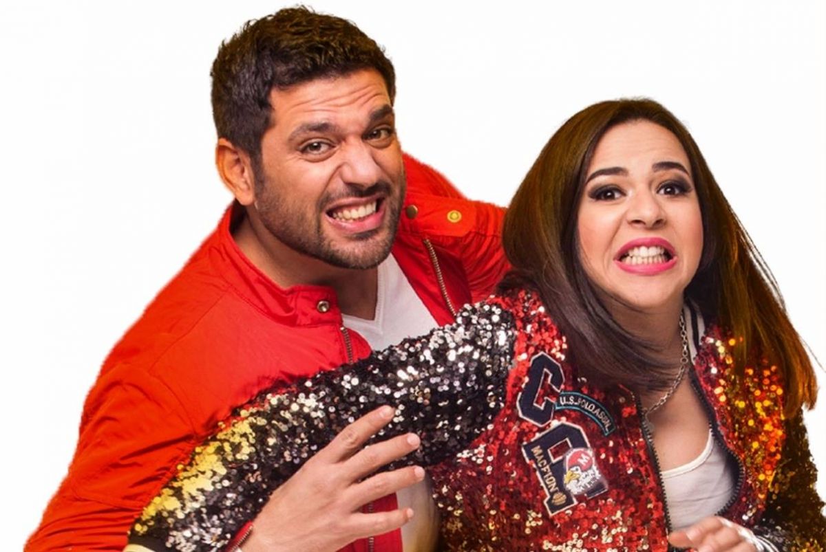 ظهور جديد لإيمي سمير غانم وحسن الرداد بفيديو طريف