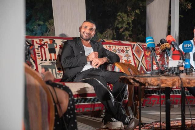 أحمد سعد في المؤتمر الصحافي