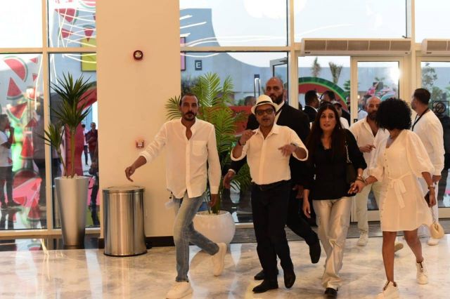 محمد هنيدي في العرض الخاص لفيلم مرعي البريمو