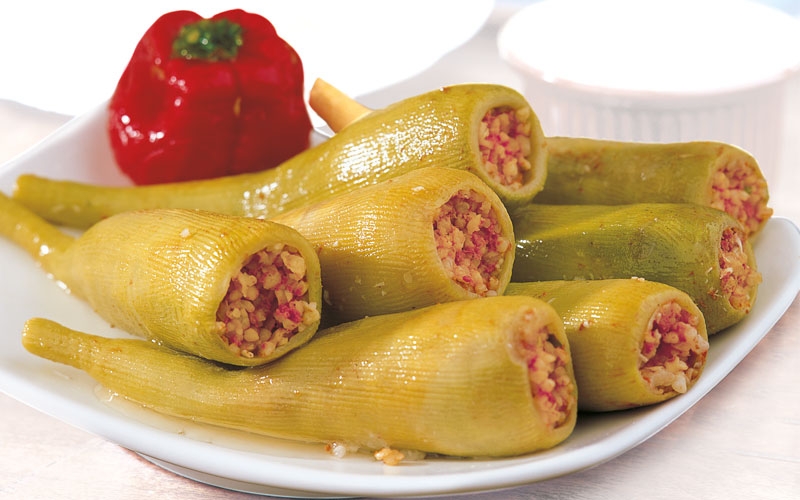 قرع محشو بالبرغل