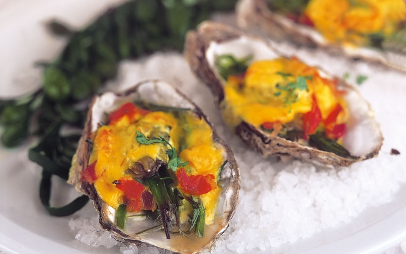 المحار الفاتر مع الكراث والقشدة