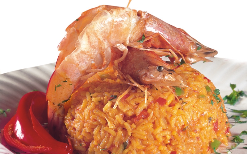 بيرياني القريدس