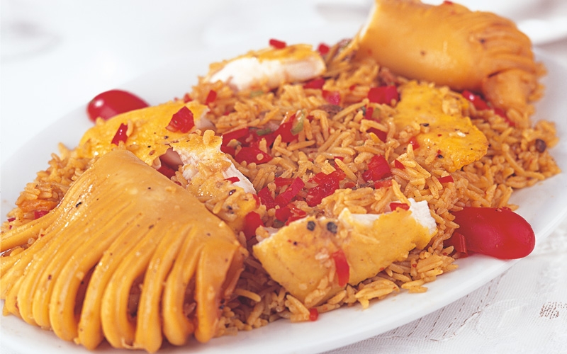 كبسة بثمار البحر