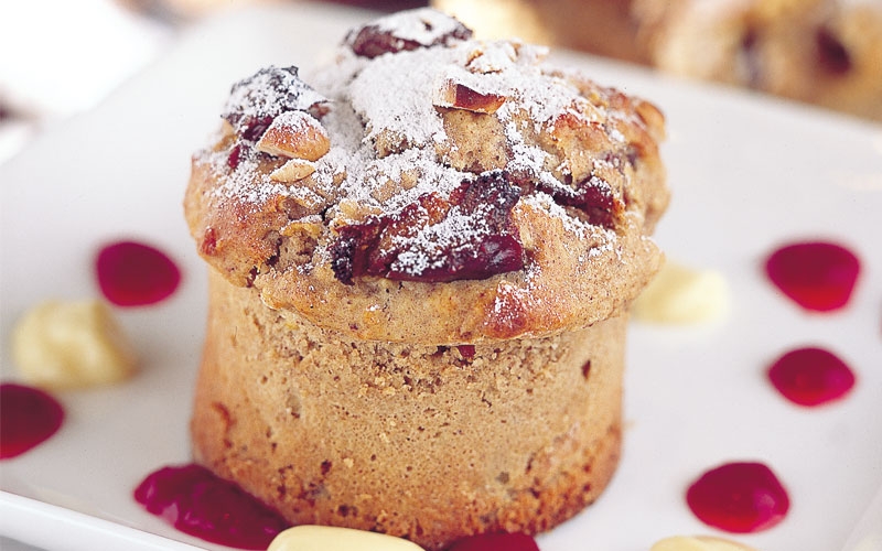 مافن البلح والتفاح