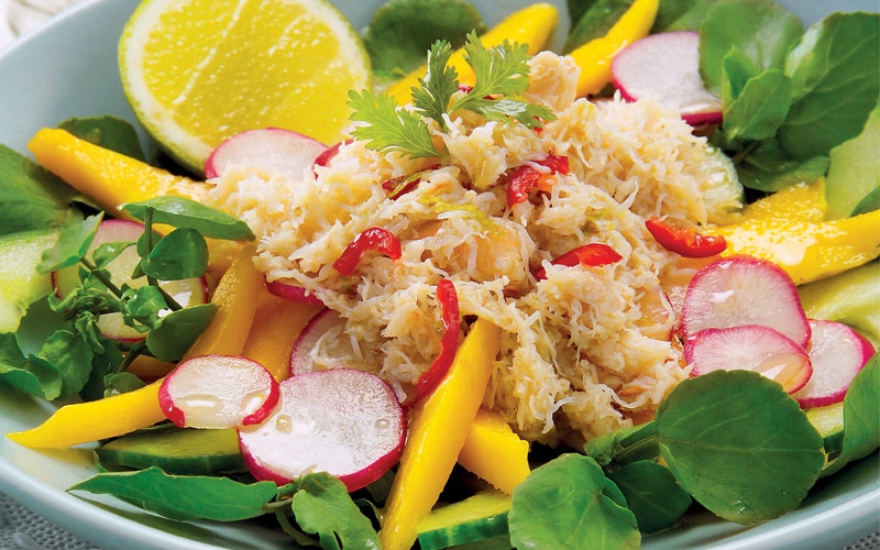 سلطة السلطعون والمانغا