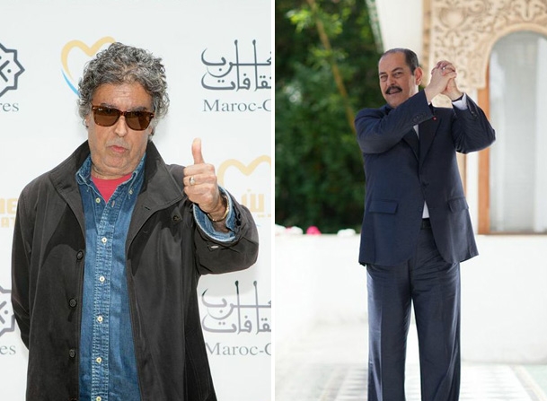 الثنائي العملاق المغربي عبد الوهاب الدكالي والتونسي لطفي بوشناق في حفل راقٍ