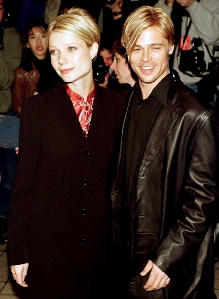 غوينيث وبراد أيام الخطوبة