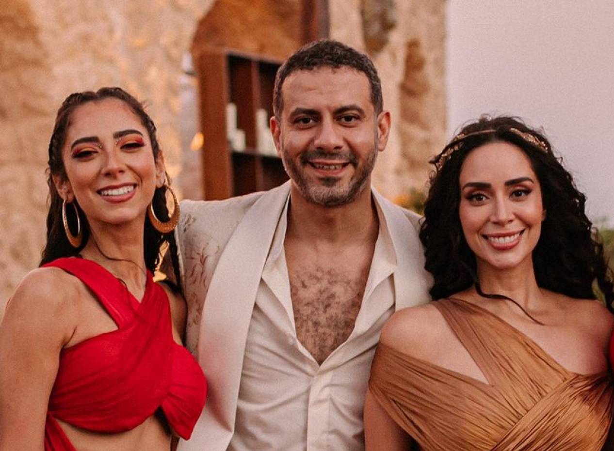 محمد فراج وبسنت شوقي مع داليا شوقي