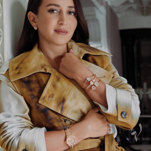 ساعة Alpine Eagle 33mm Watch أقراط الأذنين Happy Diamonds Earrings سوار 1 Happy Hearts Mother of pearl Bangle سوار 2 Happy Hearts Bangle سوار 3 Happy Diamonds Bangle المجوهرات كلها من 