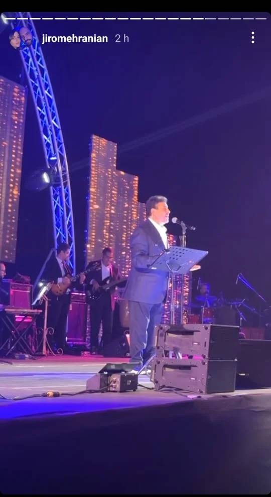 هاني شاكر في الحفل  