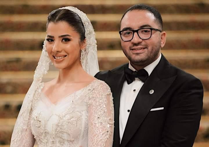 تفاصيل فستان زفاف لمى الشواربي البسيط والفخم