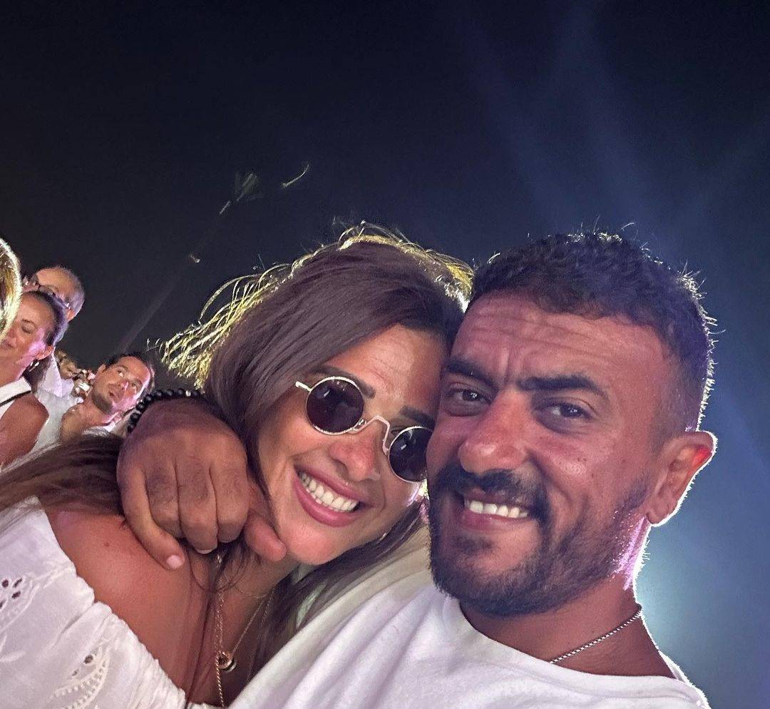 ياسمين عبد العزيز تحتفل بميلاد أحمد العوضي بصور خاصة