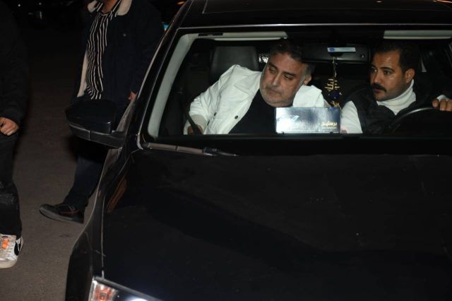 تامر حبيب يصل عزاء ناهد فريد شوقي