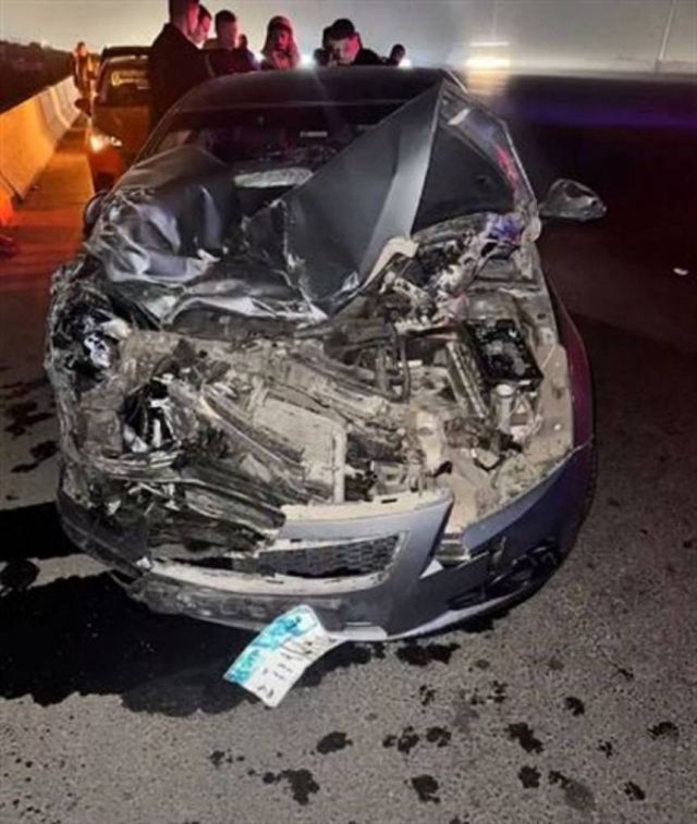 السيارة التي اصطدمت بسيارة أشرف عبد الغفور