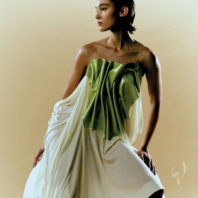 فستان بلونين من مجموعة Louis Vuitton Resort 2024