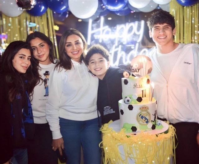 أنغام تحتفل بيوم ميلاد نجل شقيقتها