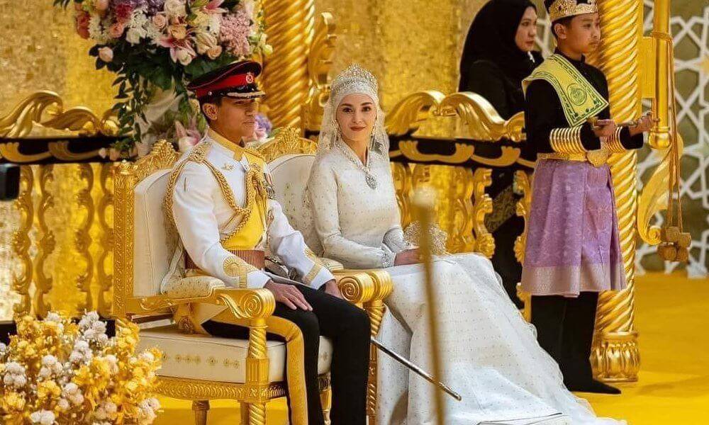 زفاف أمير بروناي... وفستان العروس بتوقيع زهير مراد