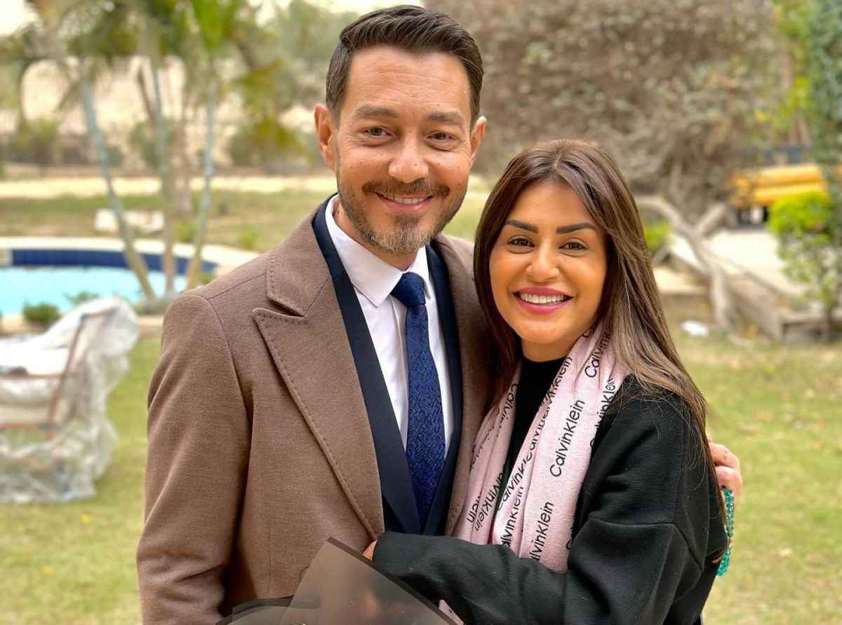 منّة فضالي مع أحمد زاهر في