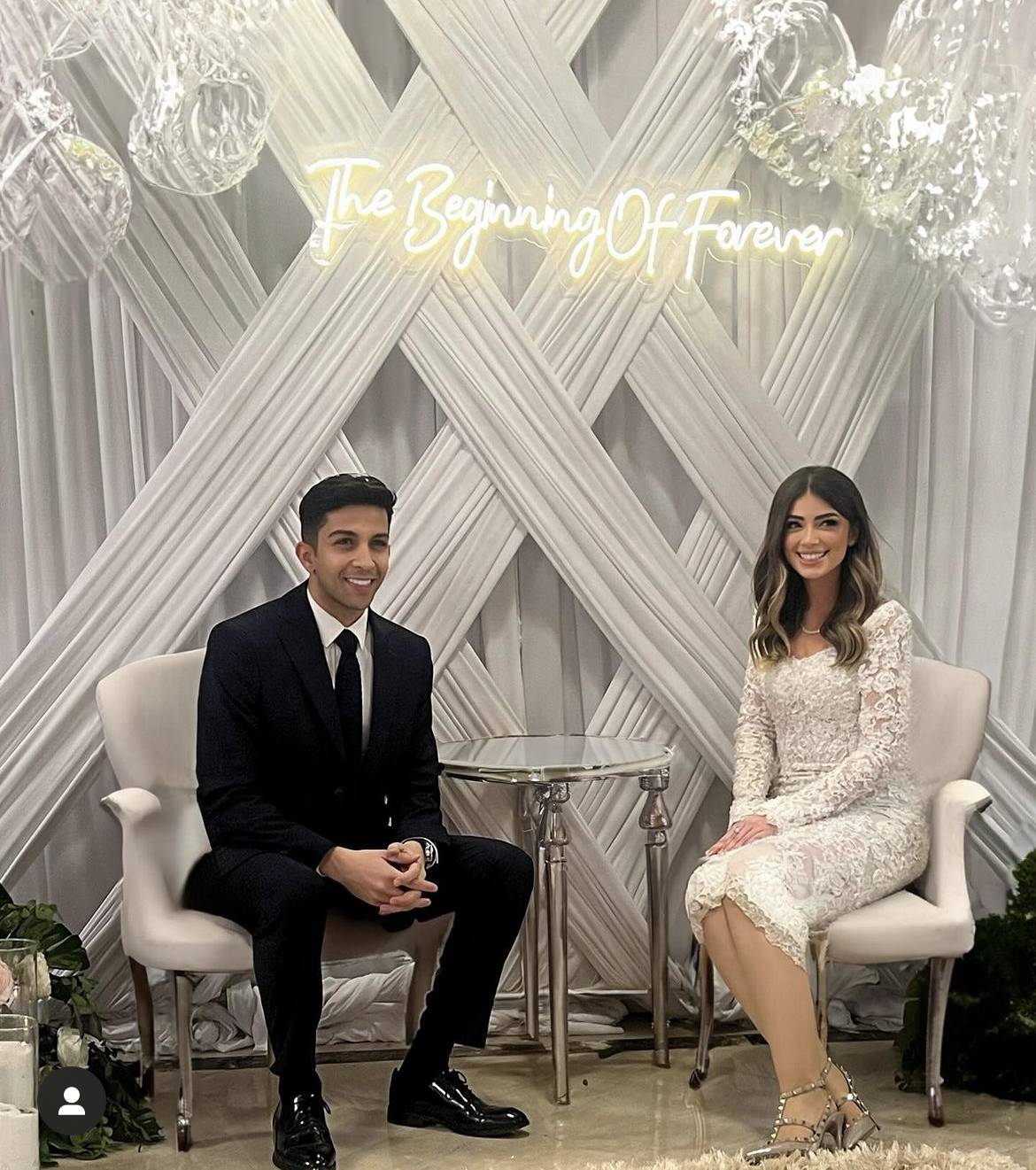 ليلى زاهر وهشام جمال في ظهورهما الإعلامي الأول بعد خطوبتهما