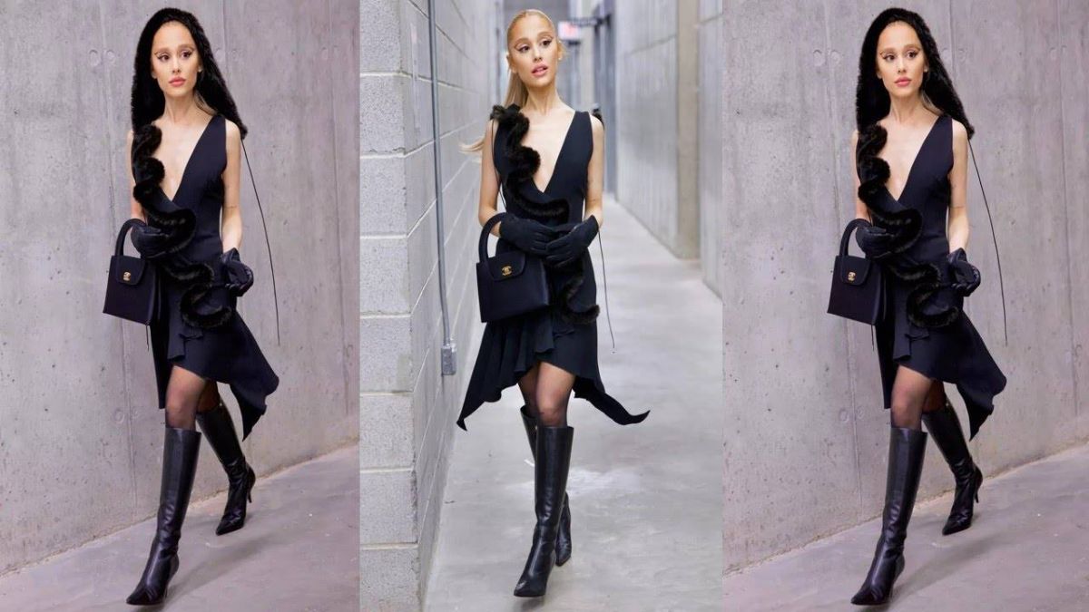 فستان القلنسوة بأسلوب أريانا غراندي