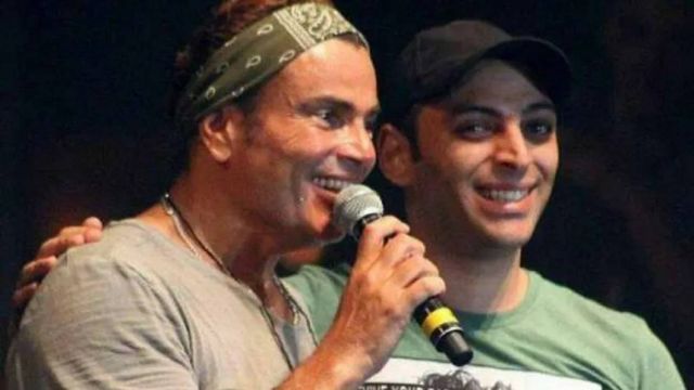 أسامة مصطفى مع عمرو دياب