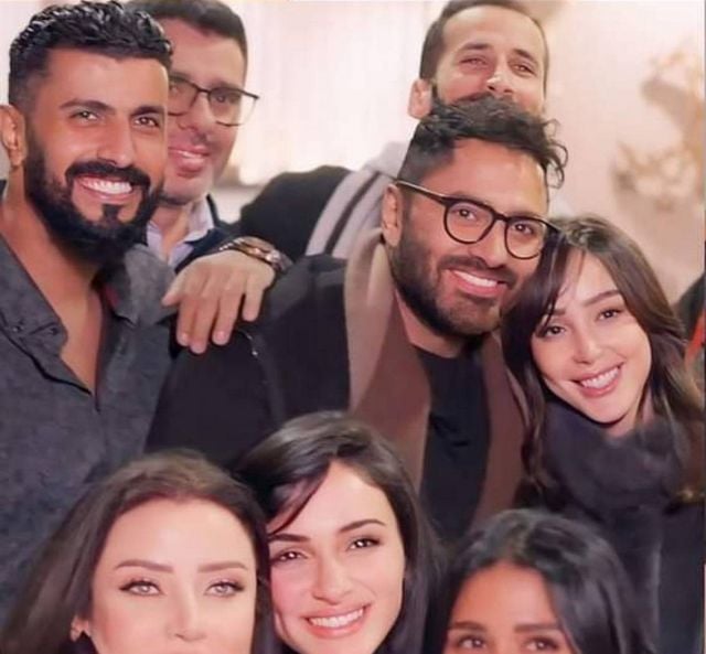 تامر حسني وبسمة بوسيل ومحمد سامي وعدد من النجوم في حفل السحور