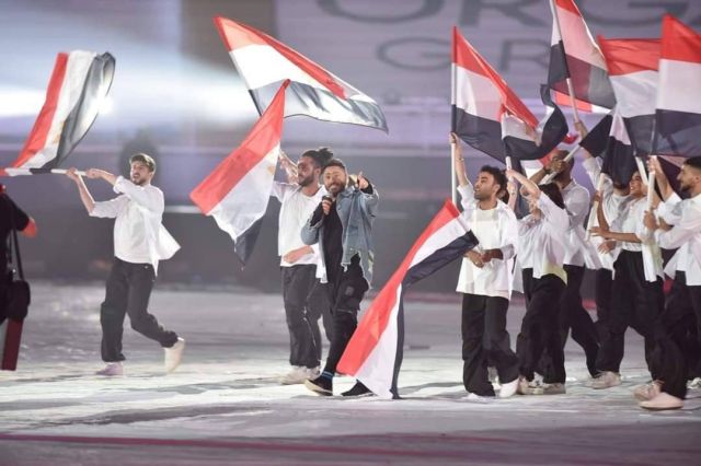 إبهار تامر حسني في استعراض مبهر بحفل نهائي كأس العاصمة