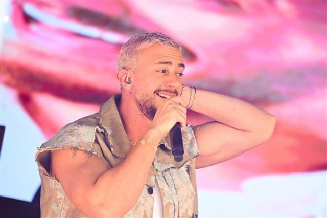 سعد لمجرد في الحفل