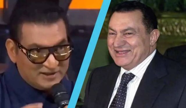 الرئيس الراحل حسني مبارك وشبيهه الهندي