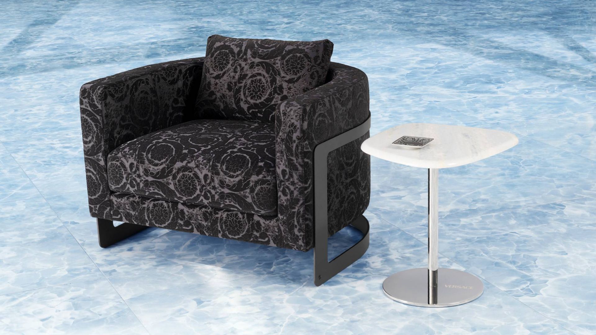 Versace Home La Medusa Metal Armchair