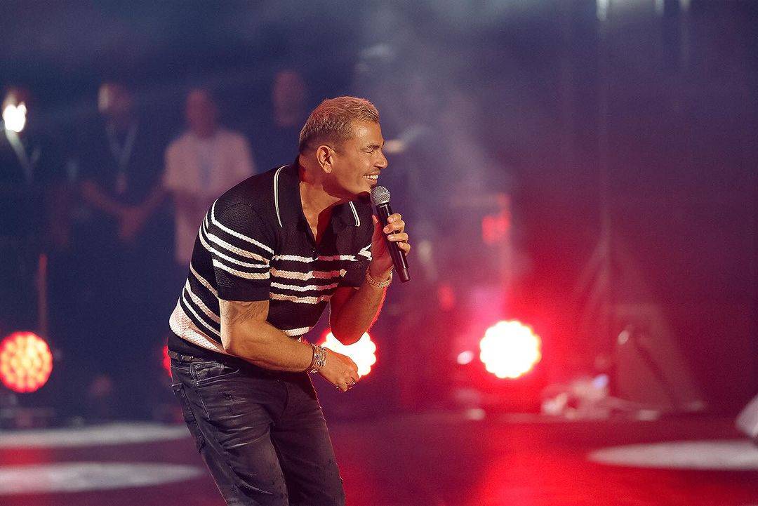 بالفيديو - لقاء عمرو دياب وشيرين رضا في حفل زفاف يشعل مواقع التواصل