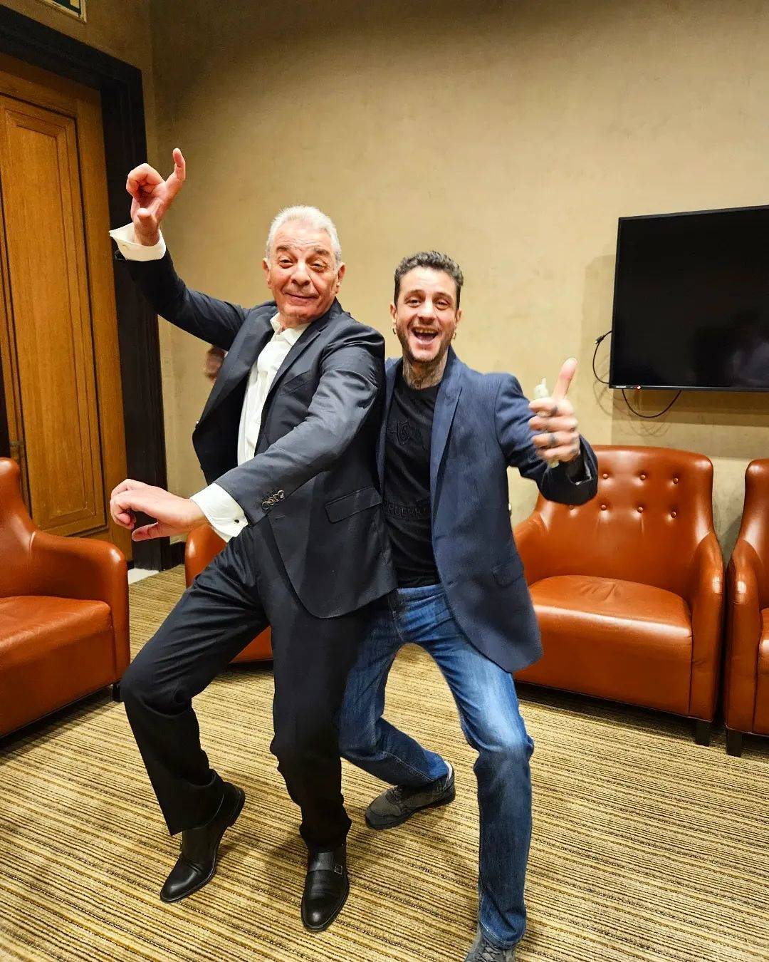 بالصور - مزاح محمود حميدة وأحمد الفيشاوي يُشعل مؤتمر مشروع رقمنة ذكريات الفنانين