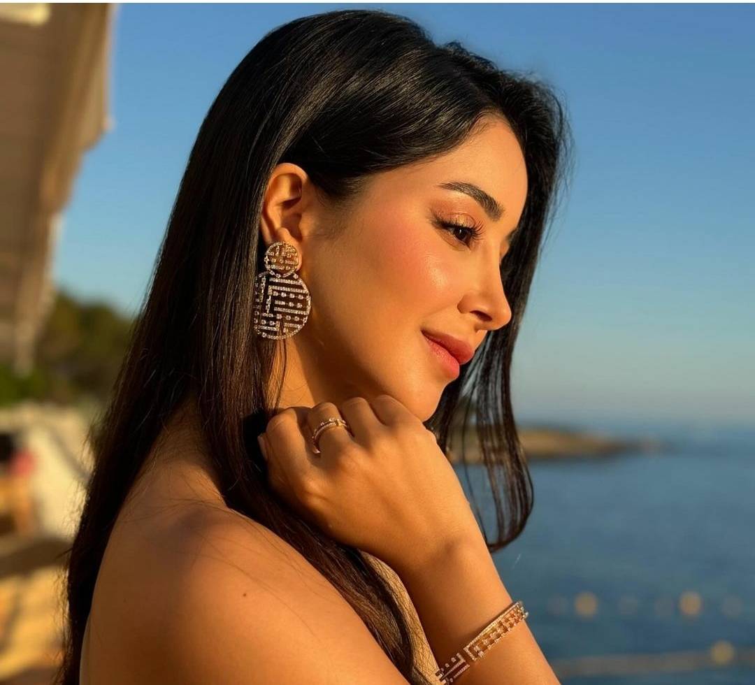 بين الساري الهندي والعباءة الفخمة... أسيل عمران تحيّر الجمهور بإطلالتها الذهبية