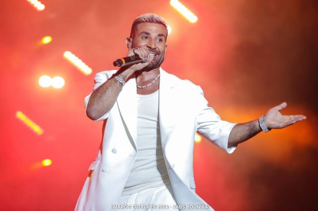 أحمد سعد في الحفل